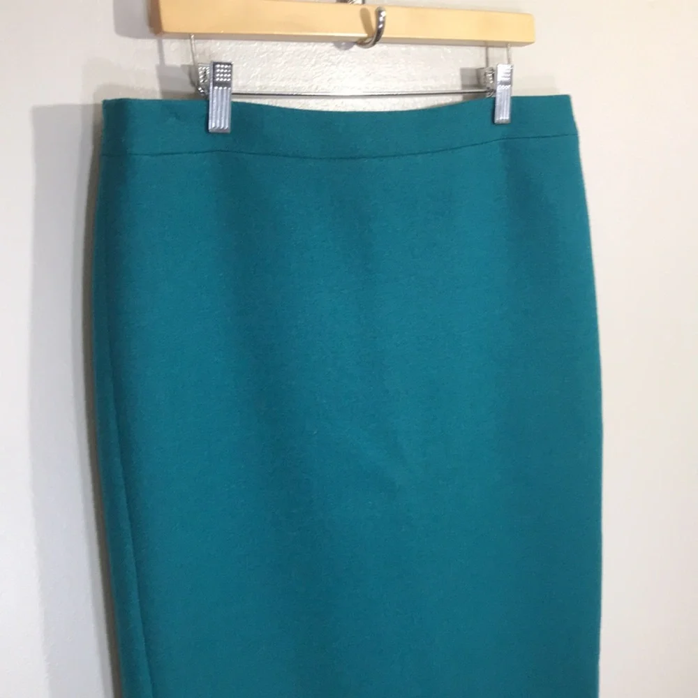 J.Crew Women's 14‎ No 2 Pencil Wool Skirt Business Office Contemporary